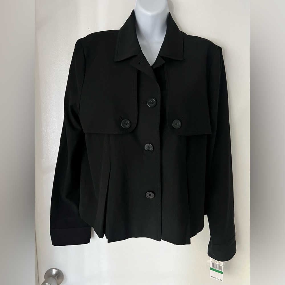 MICHAEL Michael Kors Short Trench Jacket L NEW!